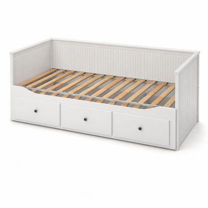 IKEA HEMNES Day-Bed with 3 Storage Drawers – White – 80×200 cm