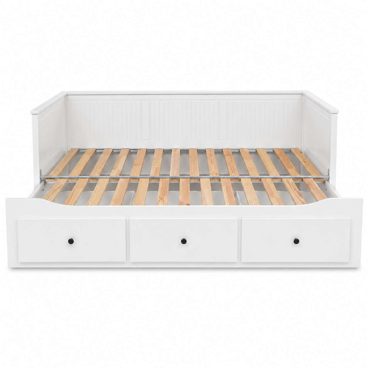 IKEA HEMNES Day-Bed with 3 Storage Drawers – White – 80×200 cm