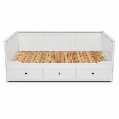 IKEA HEMNES Day-Bed with 3 Storage Drawers – White – 80×200 cm