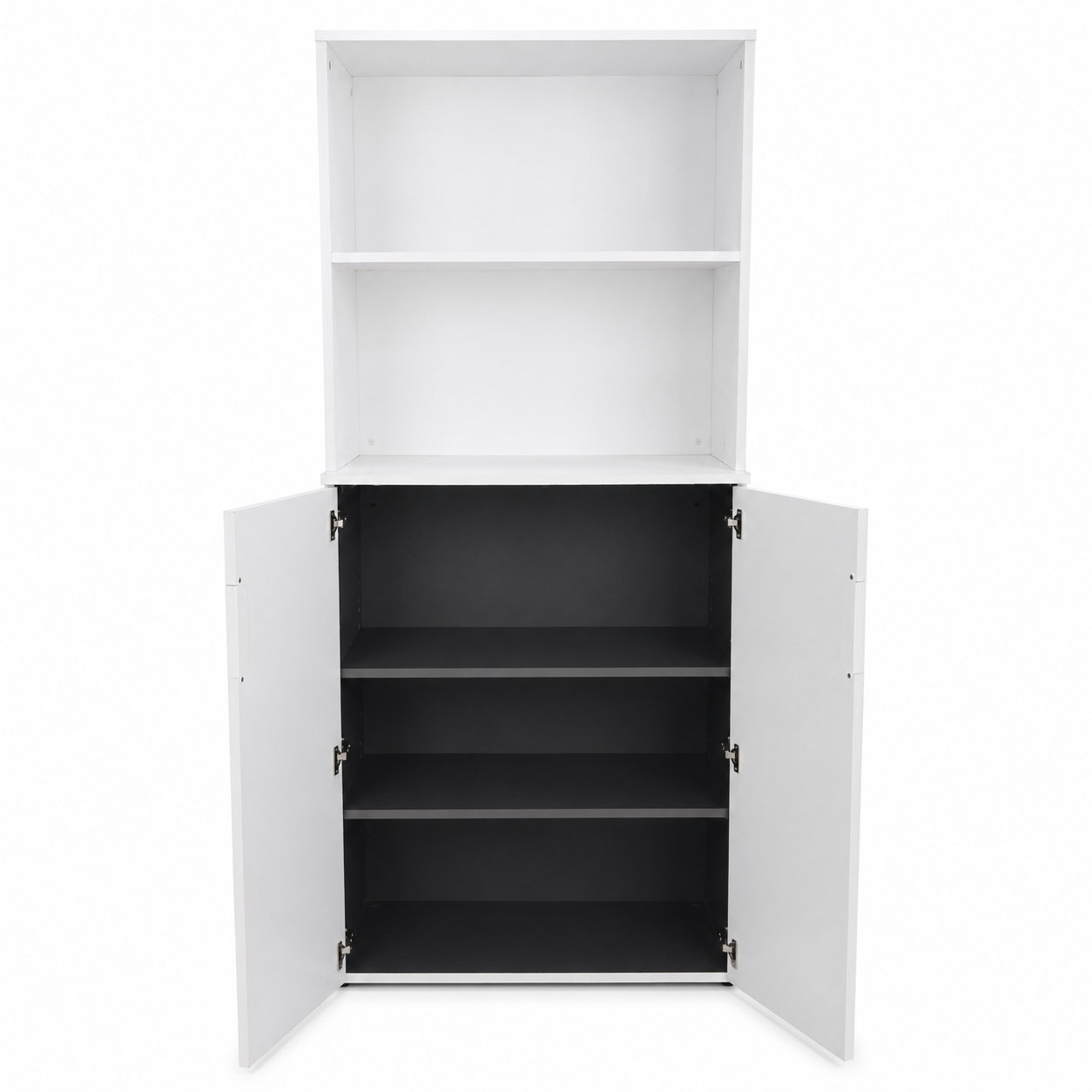 IKEA BILLY / OXBERG Bookcase with 2 Doors – White – 80 × 30 × 202 cm