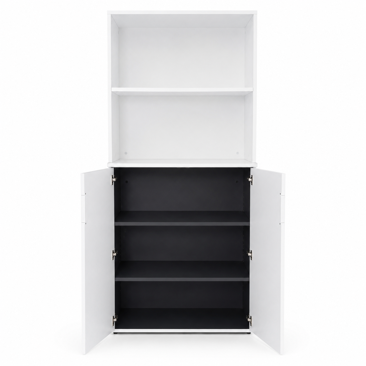 IKEA BILLY / OXBERG Bookcase with 2 Doors – White – 80 × 30 × 202 cm