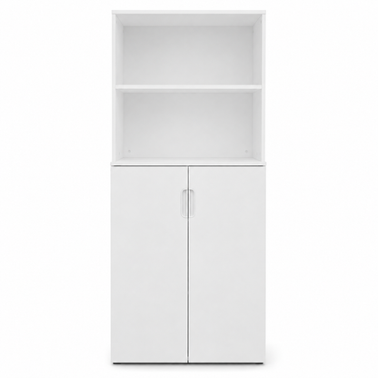 IKEA BILLY / OXBERG Bookcase with 2 Doors – White – 80 × 30 × 202 cm