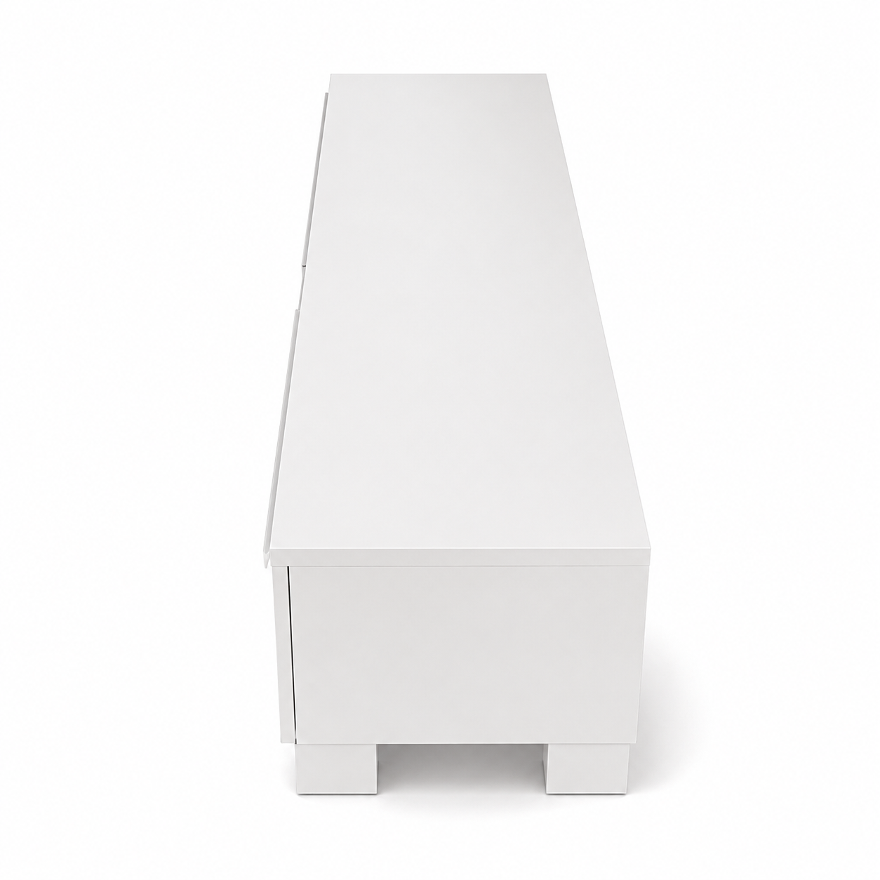 IKEA BESTÅ BURS TV Bench – High-Gloss White – 180 × 41 × 49 cm