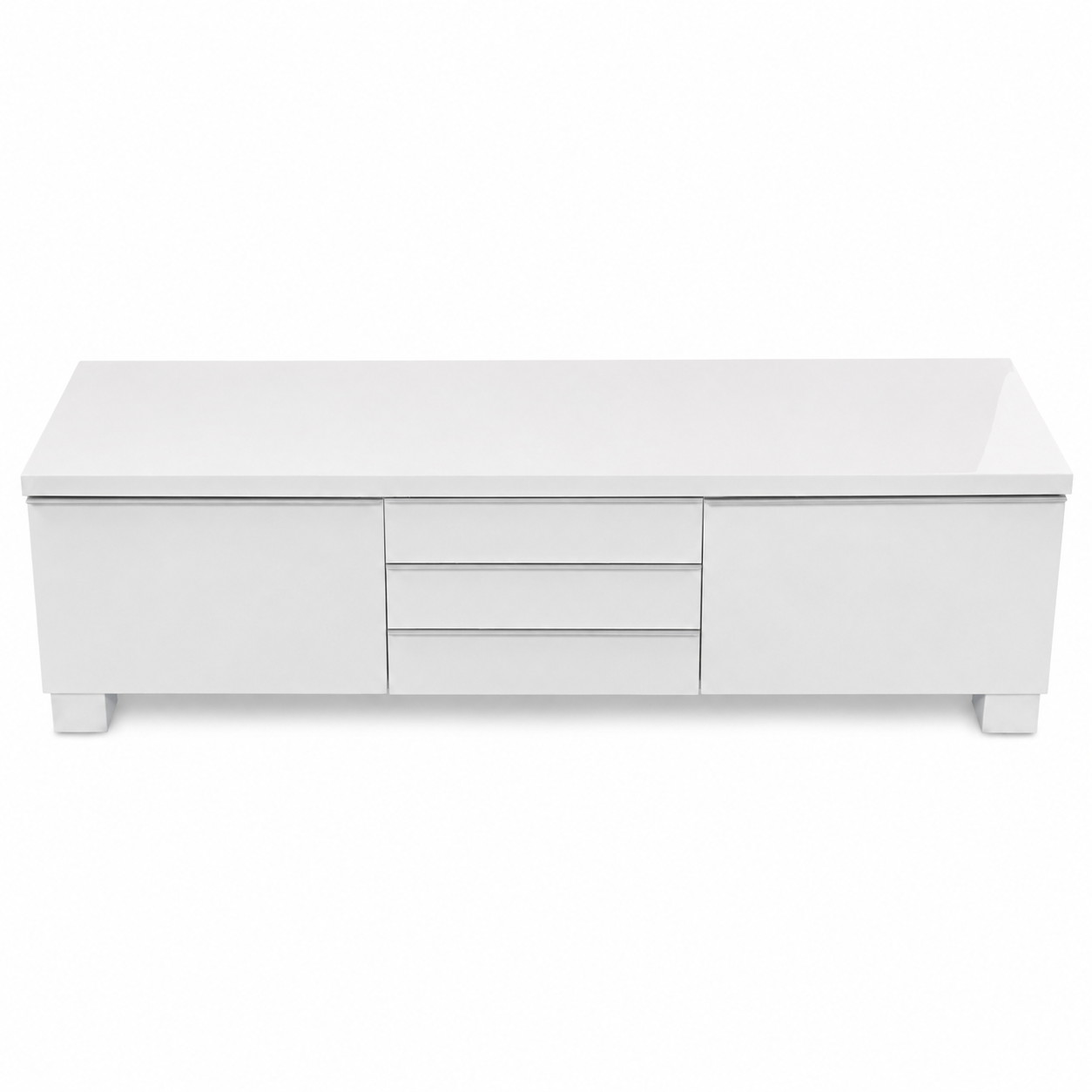 IKEA BESTÅ BURS TV Bench – High-Gloss White – 180 × 41 × 49 cm