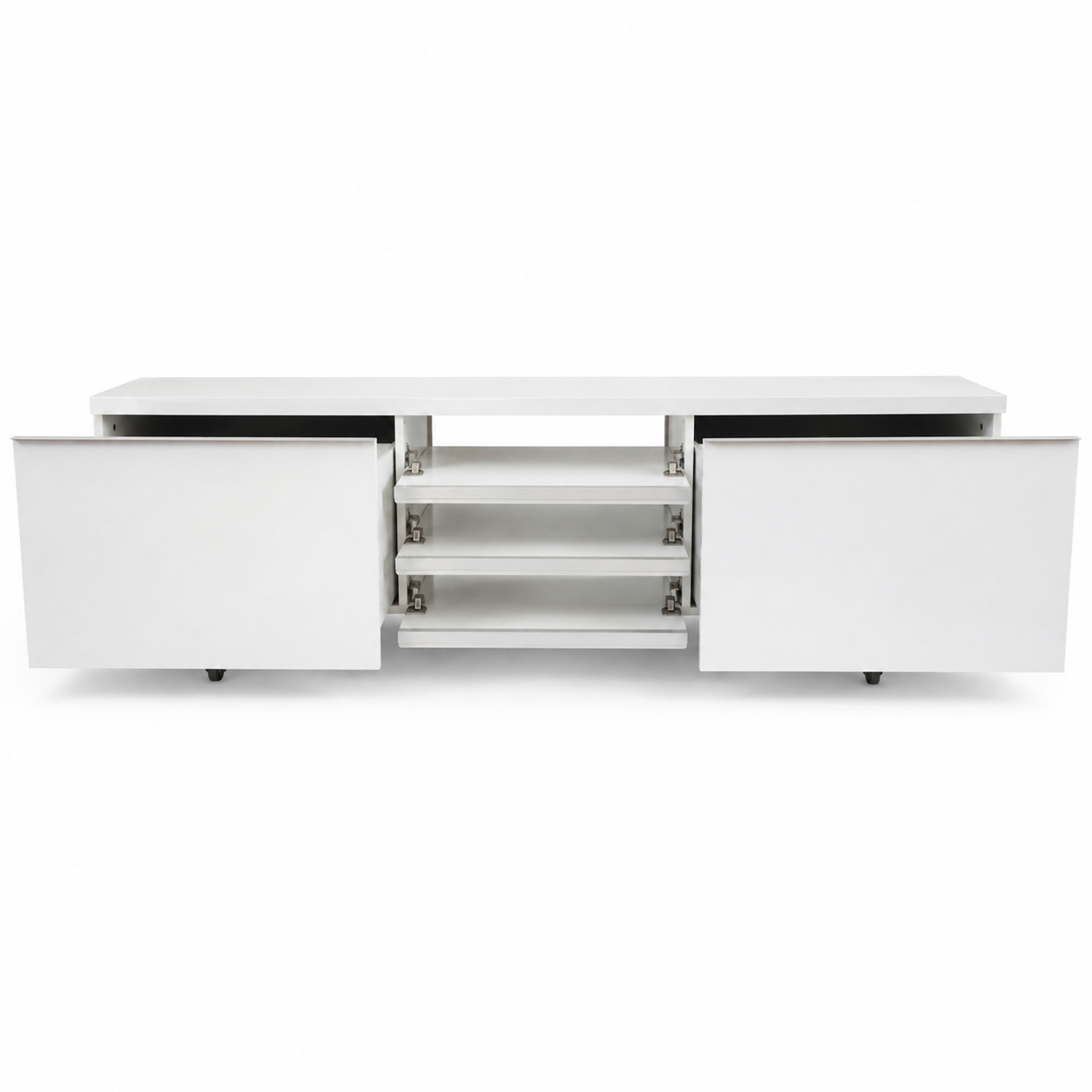 IKEA BESTÅ BURS TV Bench – High-Gloss White – 180 × 41 × 49 cm