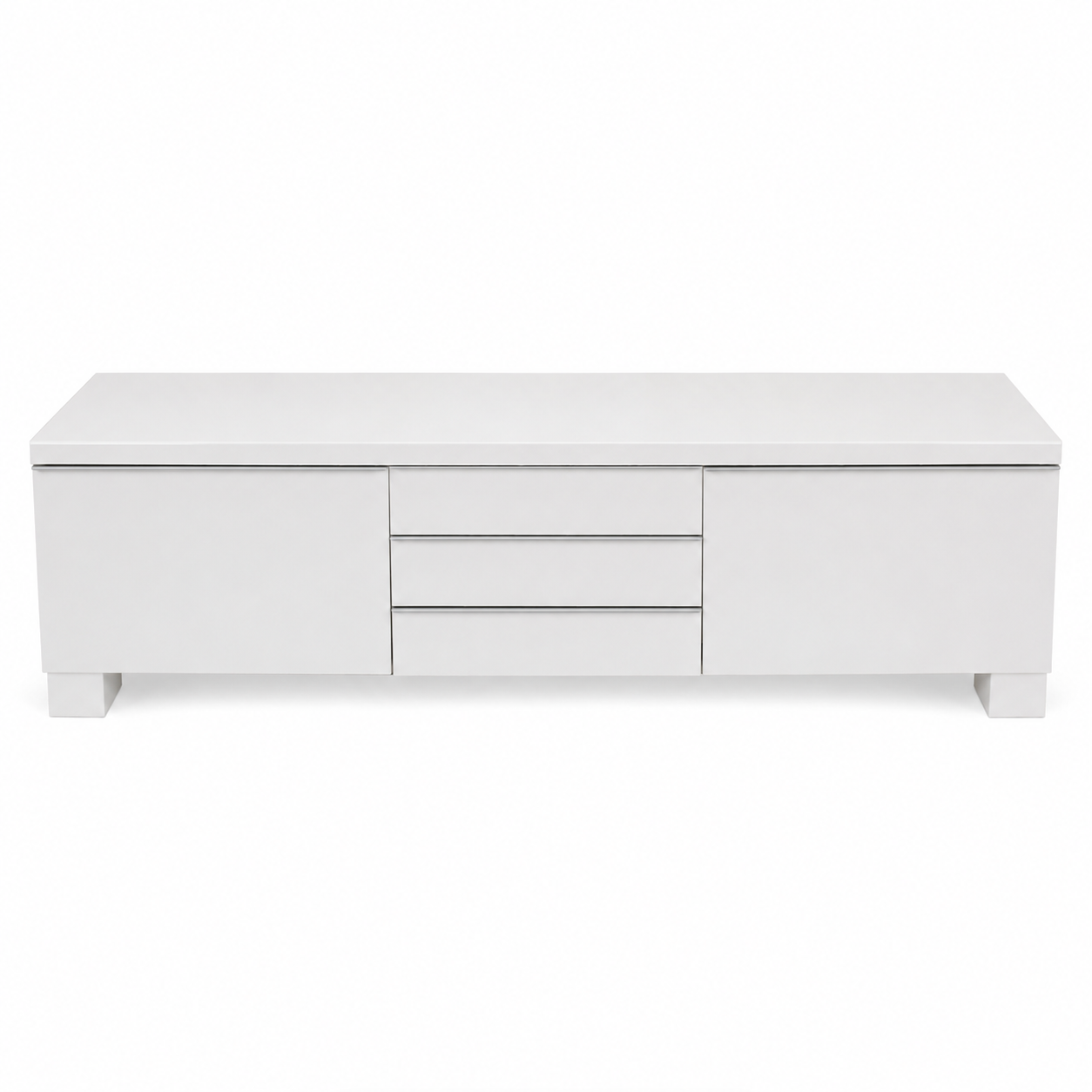 IKEA BESTÅ BURS TV Bench – High-Gloss White – 180 × 41 × 49 cm