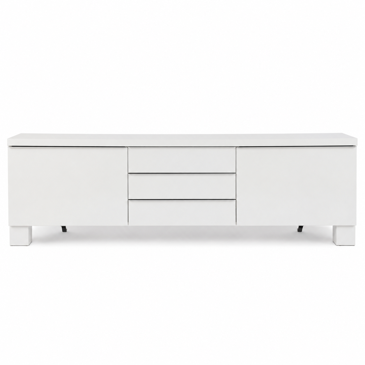 IKEA BESTÅ BURS TV Bench – High-Gloss White – 180 × 41 × 49 cm