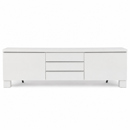 IKEA BESTÅ BURS TV Bench – High-Gloss White – 180 × 41 × 49 cm