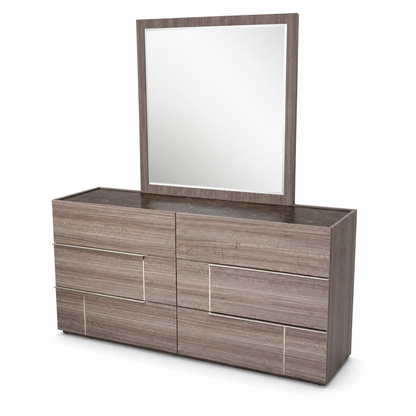 Home Centre Warner 2-Single-Bed Bedroom Set with 2 Prime Relax Mattresses, Nightstand & Dresser – 120 × 200 cm