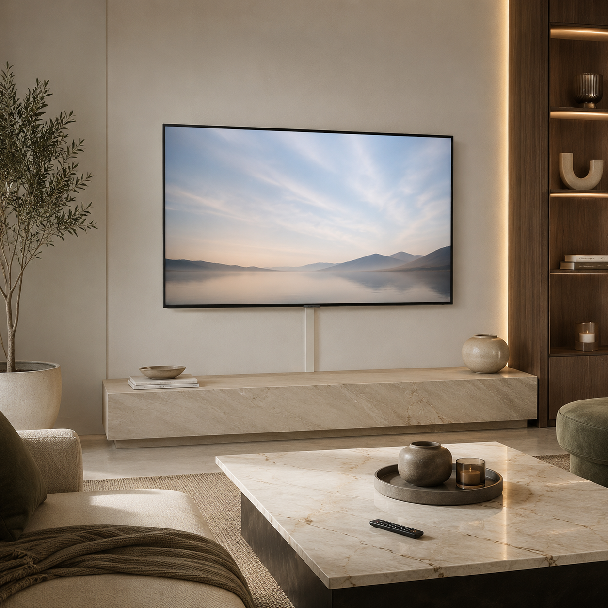 Samsung RU7100 65-Inch 4K UHD Smart TV – UA65RU7100K – Black