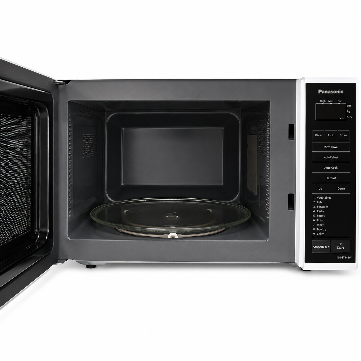 Panasonic NN-ST342W 25L Solo Microwave Oven – White – 800W