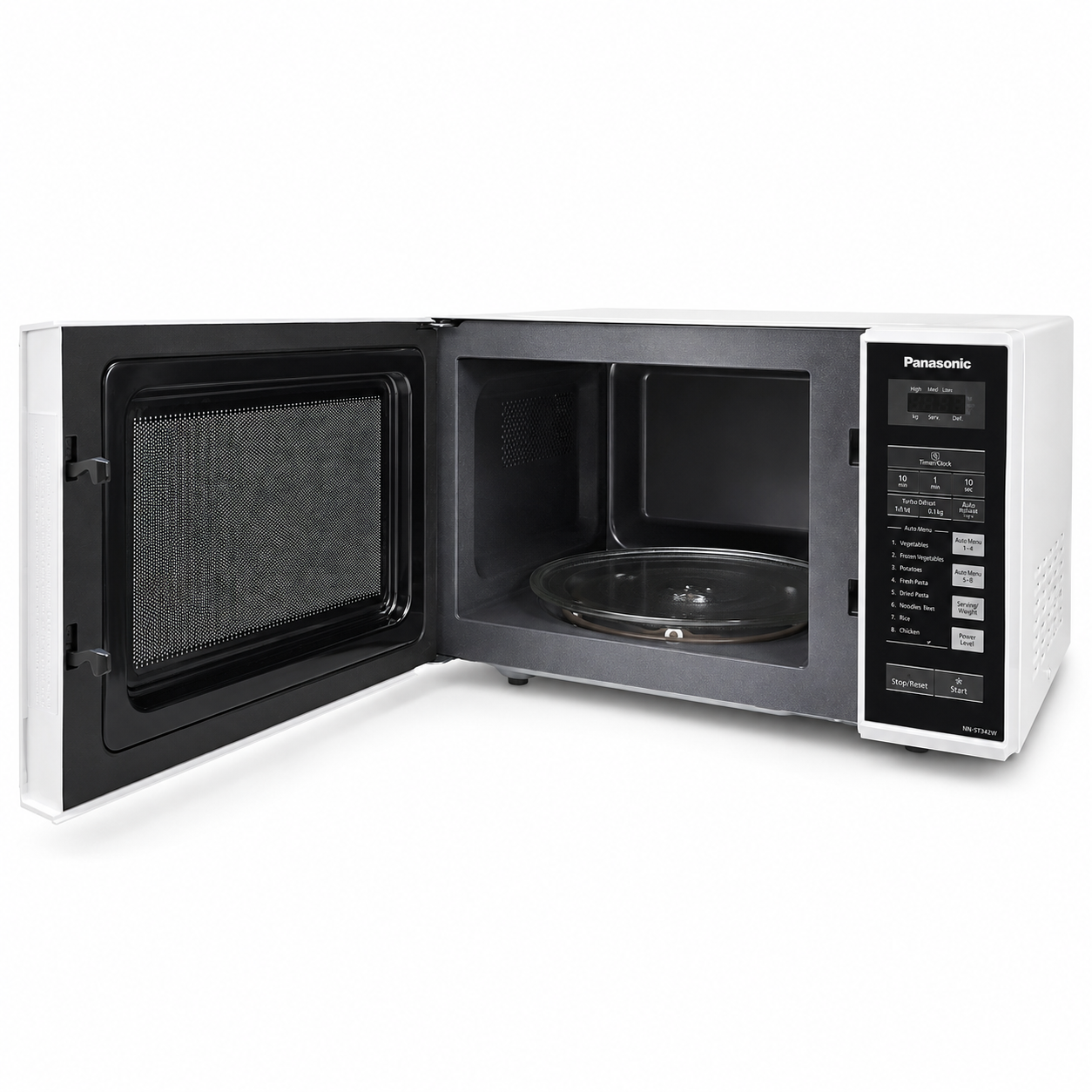 Panasonic NN-ST342W 25L Solo Microwave Oven – White – 800W