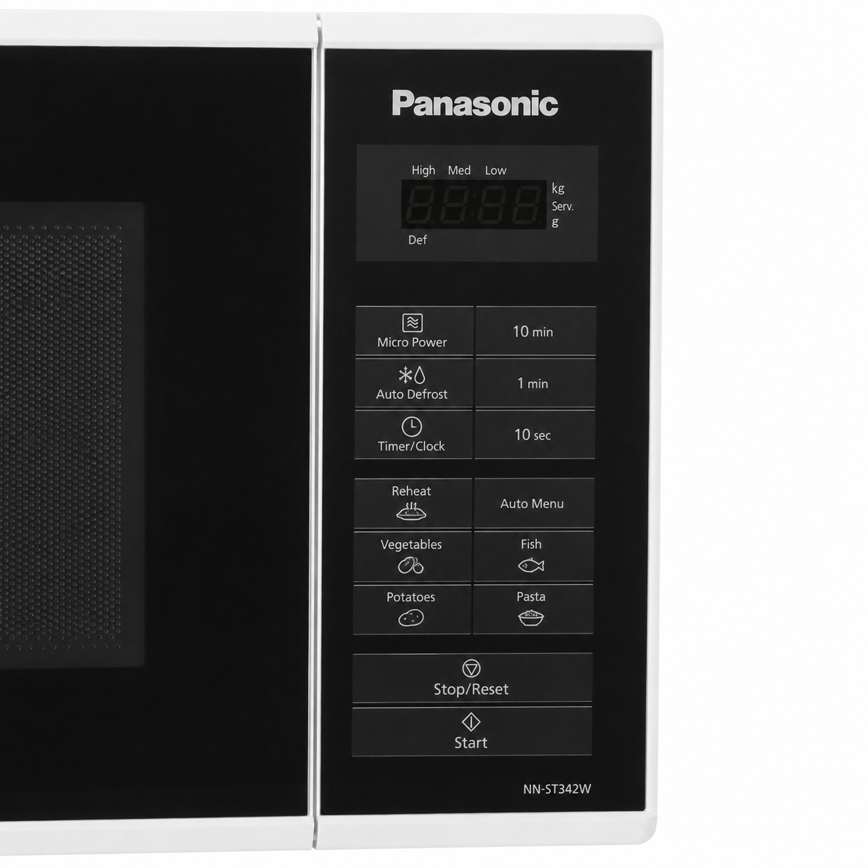 Panasonic NN-ST342W 25L Solo Microwave Oven – White – 800W