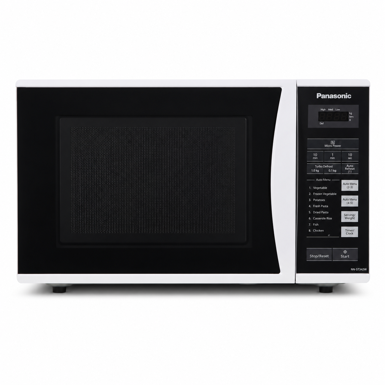 Panasonic NN-ST342W 25L Solo Microwave Oven – White – 800W