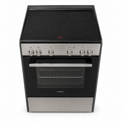 Siemens iQ300 HK6L00070M/07 60cm موقد كهربائي سيراميك قائم بذاته - ستانلس ستيل