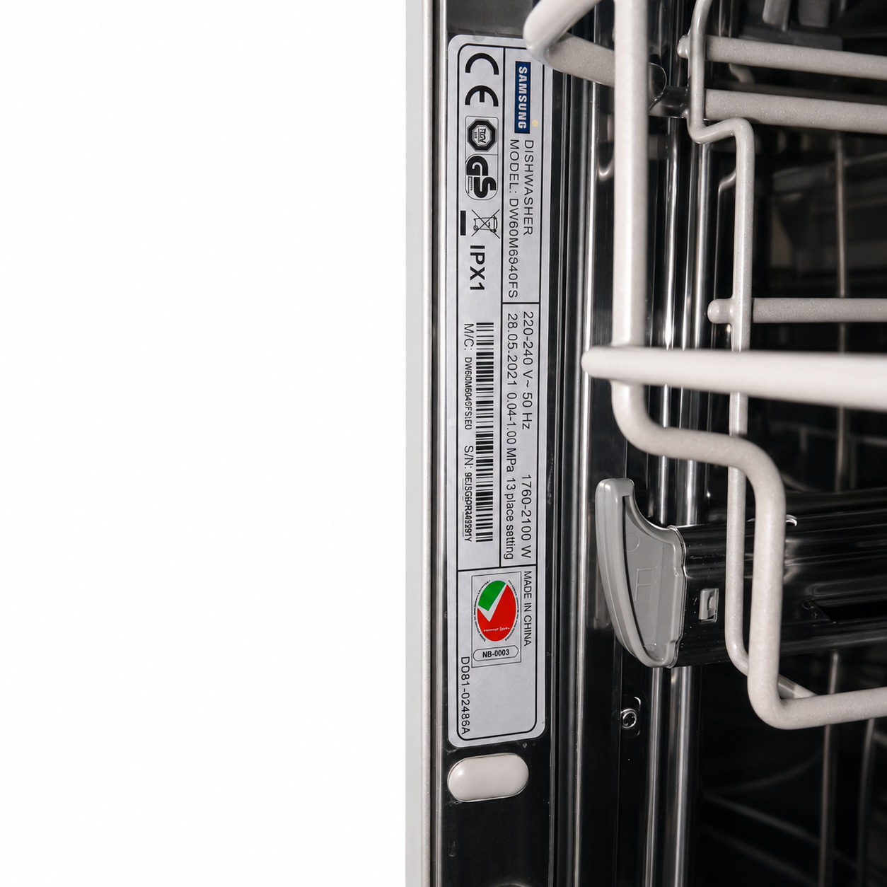 Samsung DW60M6040FS 13 Place Setting Freestanding Dishwasher – Stainless Steel