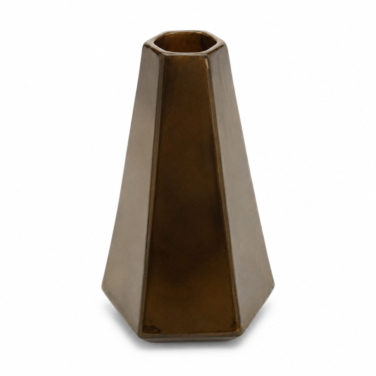 Home Centre Sleek Large Decorative Vase – Metallic Gold