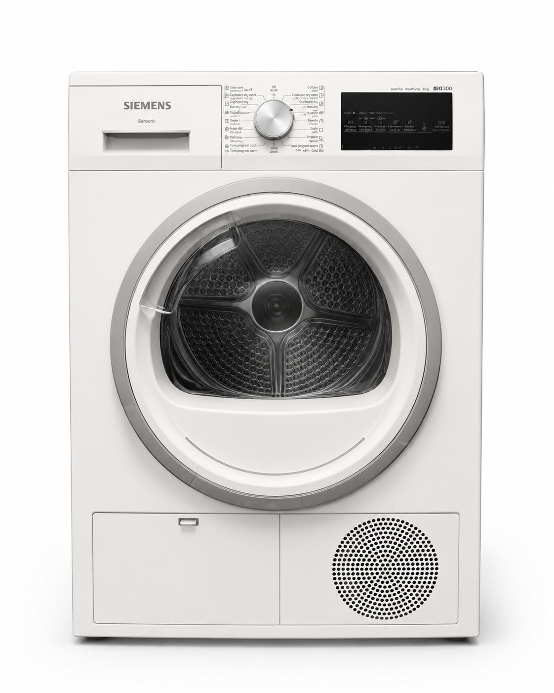 Siemens iQ300 WT45H212GC 8kg Heat-Pump Tumble Dryer with AutoDry – White
