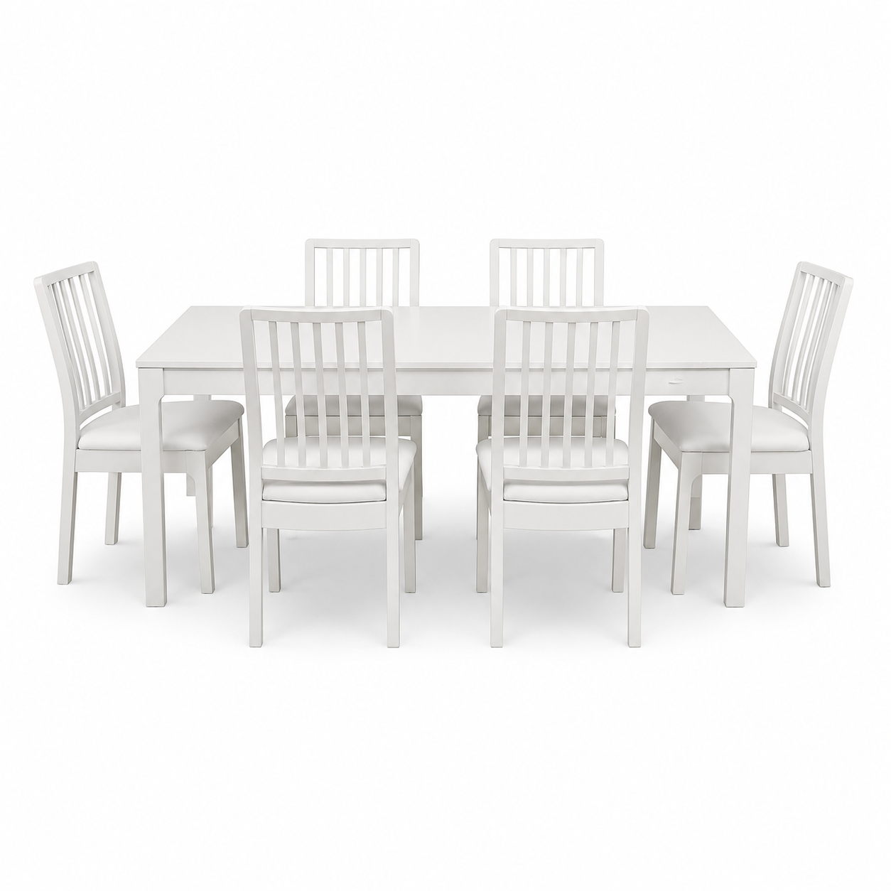 IKEA EKEDALEN Extendable Dining Table with 6 Chairs – White – 180/240 × 90 cm