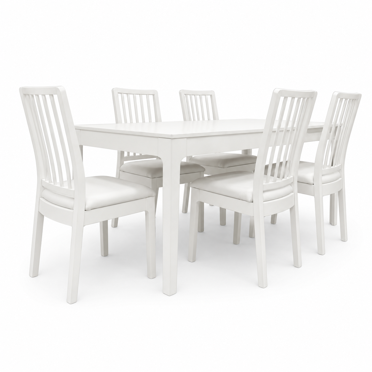 IKEA EKEDALEN Extendable Dining Table with 6 Chairs – White – 180/240 × 90 cm