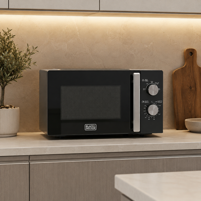 BLACK+DECKER MZ2015P-B5 20 L Microwave Oven – Black – 700 W