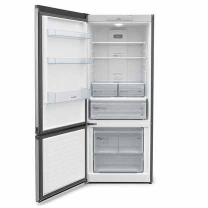 Bosch KGN55VL20M/01 Series 4 Bottom Freezer Refrigerator – Stainless Steel Look – 530 L Gross