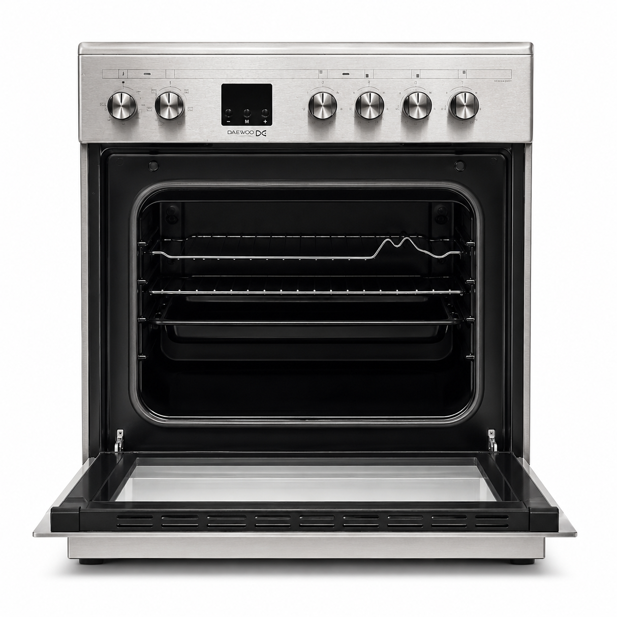 Daewoo DCC-S664HF 4-Zone Ceramic Electric Cooker with 65 L Oven – 60 × 60 cm – Stainless Steel