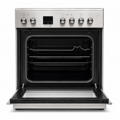 Daewoo DCC-S664HF 4-Zone Ceramic Electric Cooker with 65 L Oven – 60 × 60 cm – Stainless Steel