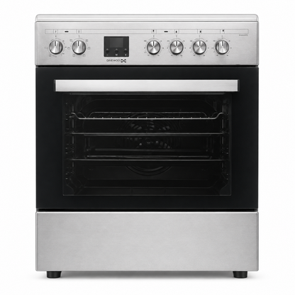Daewoo DCC-S664HF 4-Zone Ceramic Electric Cooker with 65 L Oven – 60 × 60 cm – Stainless Steel