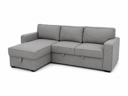 Homecentre Captus 3-Seater Reversible Corner Sofa Bed with Storage | Grey