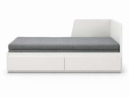 IKEA BRIMNES Day-Bed with 2 Drawers and 2 Mattresses | White, 80/160x200 cm