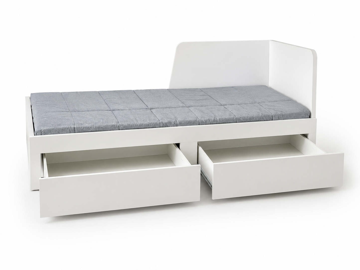 IKEA BRIMNES Day-Bed with 2 Drawers and 2 Mattresses | White, 80/160x200 cm