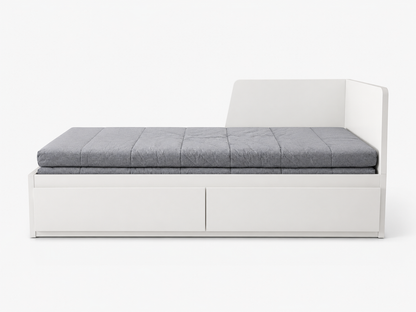 IKEA BRIMNES Day-Bed with 2 Drawers and 2 Mattresses | White, 80/160x200 cm