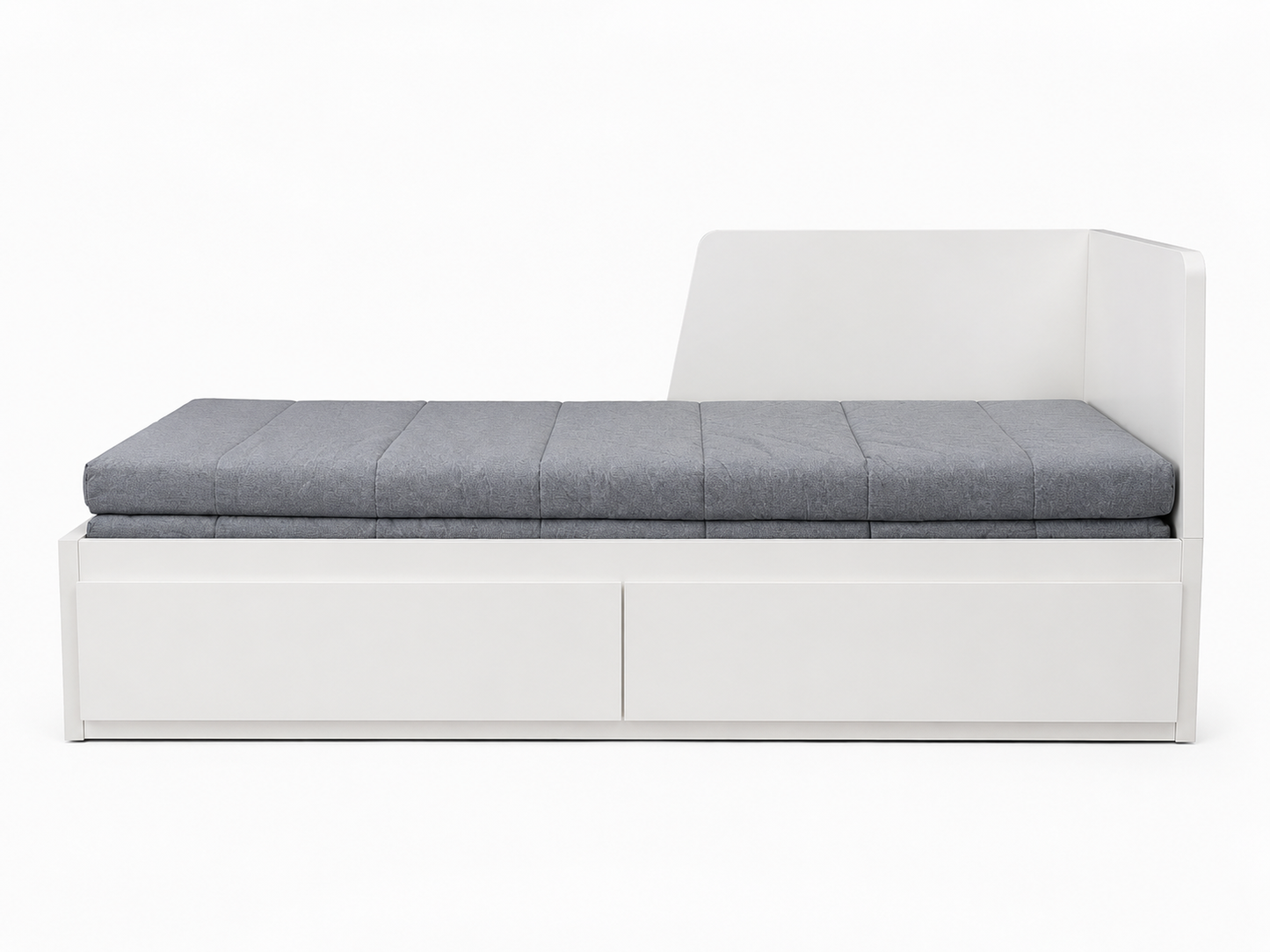 IKEA BRIMNES Day-Bed with 2 Drawers and 2 Mattresses | White, 80/160x200 cm