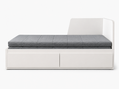 IKEA BRIMNES Day-Bed with 2 Drawers and 2 Mattresses | White, 80/160x200 cm
