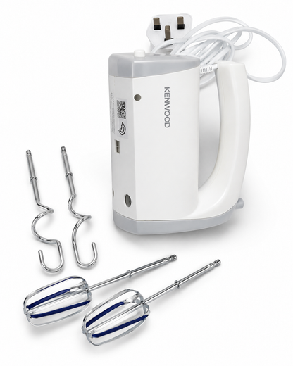Kenwood HMP20.000WH Hand Mixer with Beaters & Dough Hooks – 300W – White