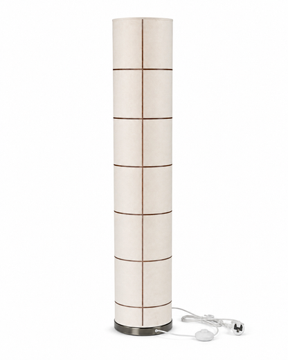 Home Centre M322FL-S Cylindrical Fabric Floor Lamp | Cream