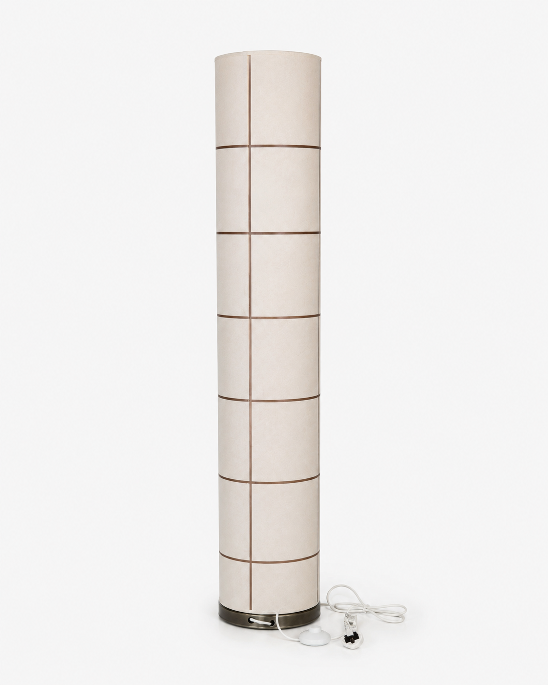 Home Centre M322FL-S Cylindrical Fabric Floor Lamp | Cream