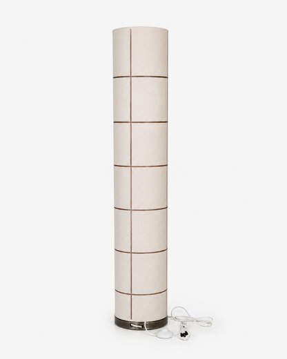 Home Centre M322FL-S Cylindrical Fabric Floor Lamp | Cream