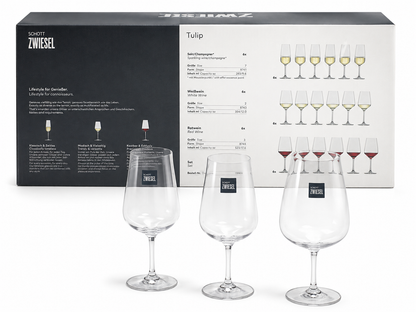 Schott Zwiesel Tulip Crystal Wine Glass Set – 18 Pieces | Made in Germany