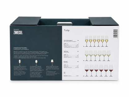 Schott Zwiesel Tulip Crystal Wine Glass Set – 18 Pieces | Made in Germany