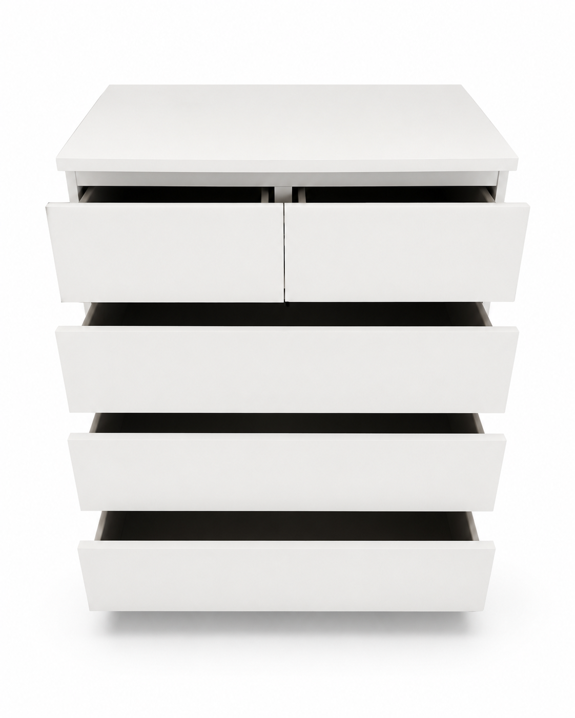 IKEA MALM Tall White Chest of 6 Drawers | 80x48x123 cm