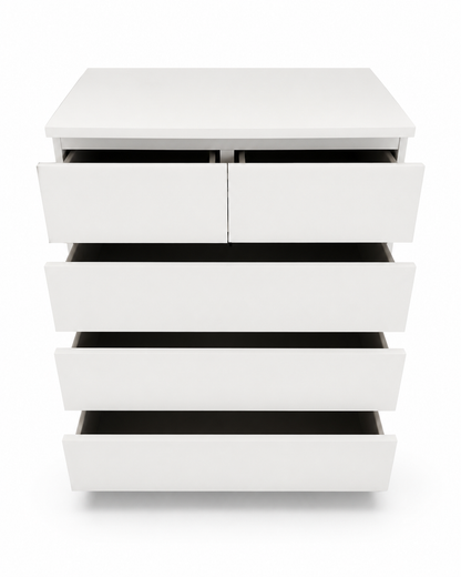 IKEA MALM Tall White Chest of 6 Drawers | 80x48x123 cm