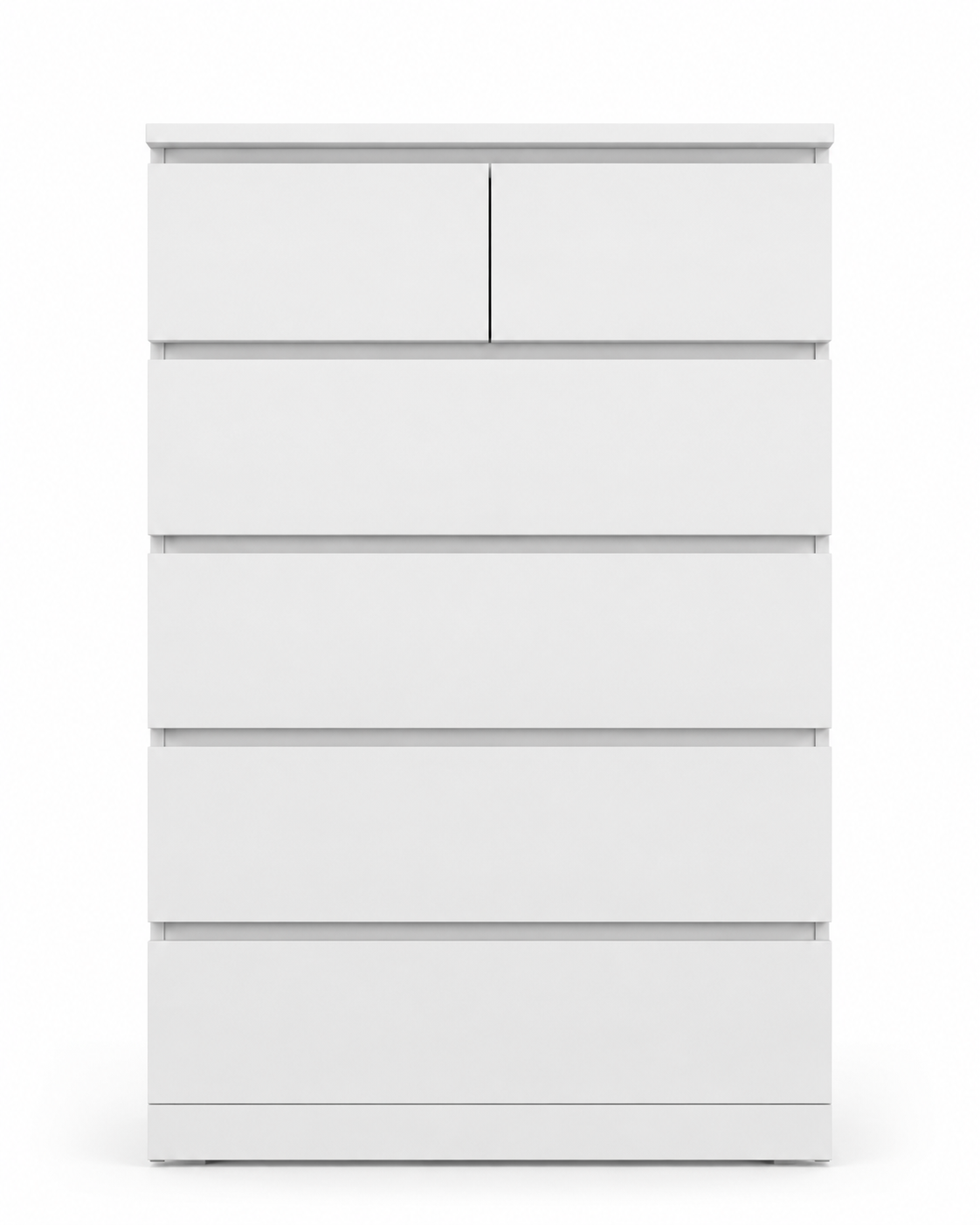 IKEA MALM Tall White Chest of 6 Drawers | 80x48x123 cm