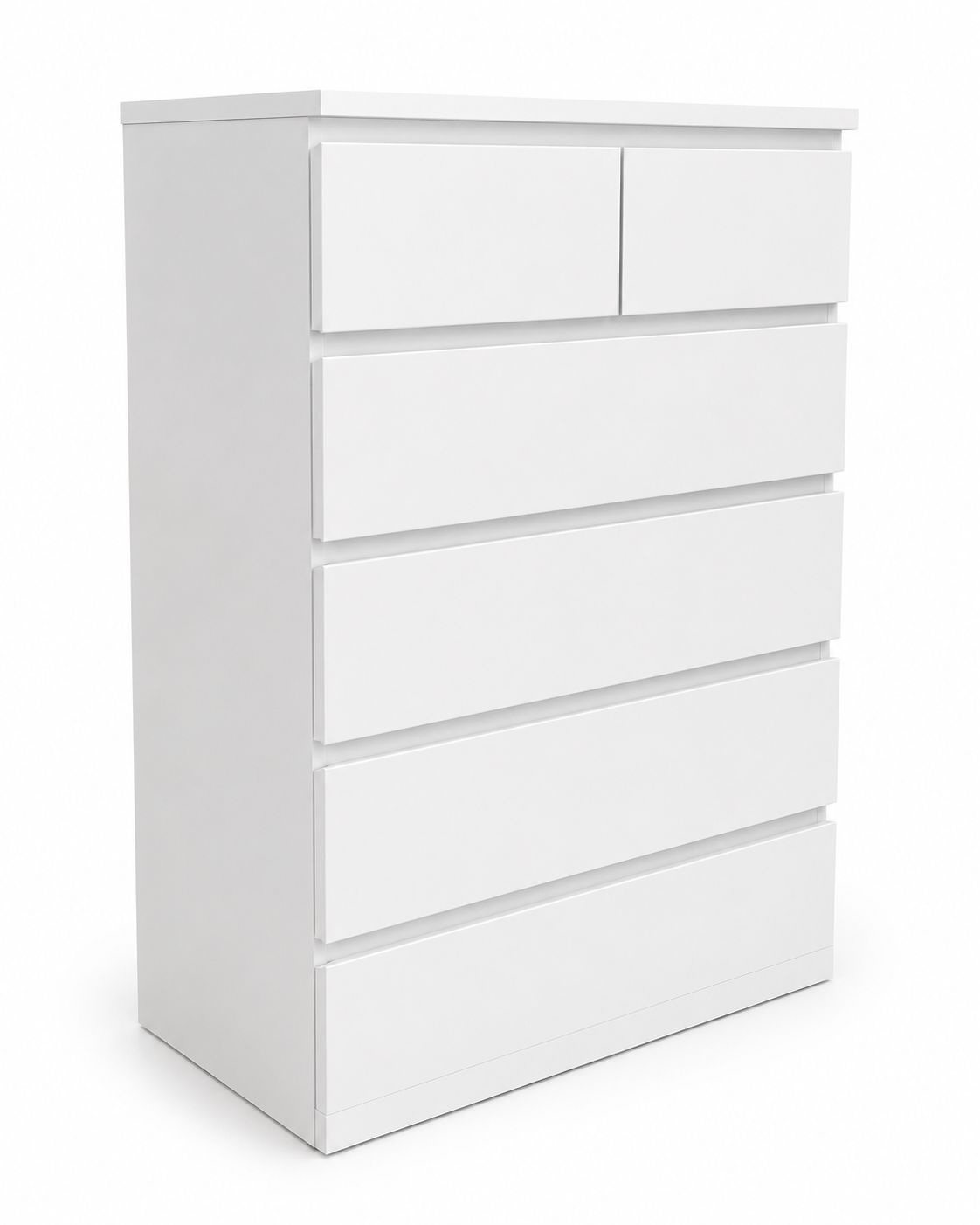 IKEA MALM Tall White Chest of 6 Drawers | 80x48x123 cm