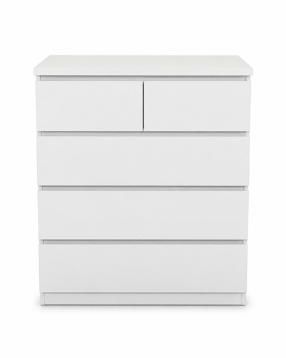 IKEA MALM Tall White Chest of 6 Drawers | 80x48x123 cm