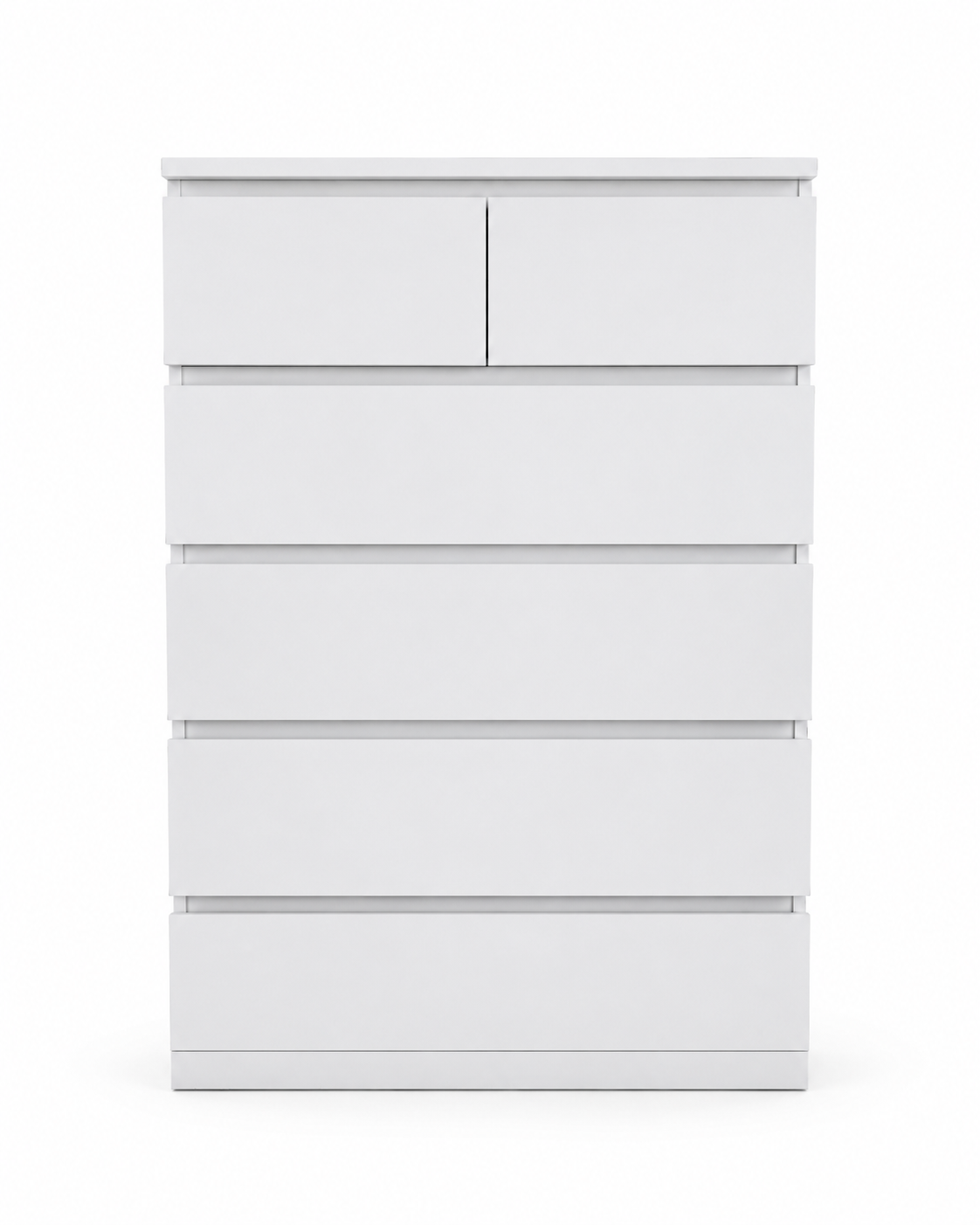 IKEA MALM Tall White Chest of 6 Drawers | 80x48x123 cm