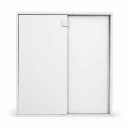 IKEA GALANT White Lockable Sliding-Door Office Cabinet | 160x45x120 cm