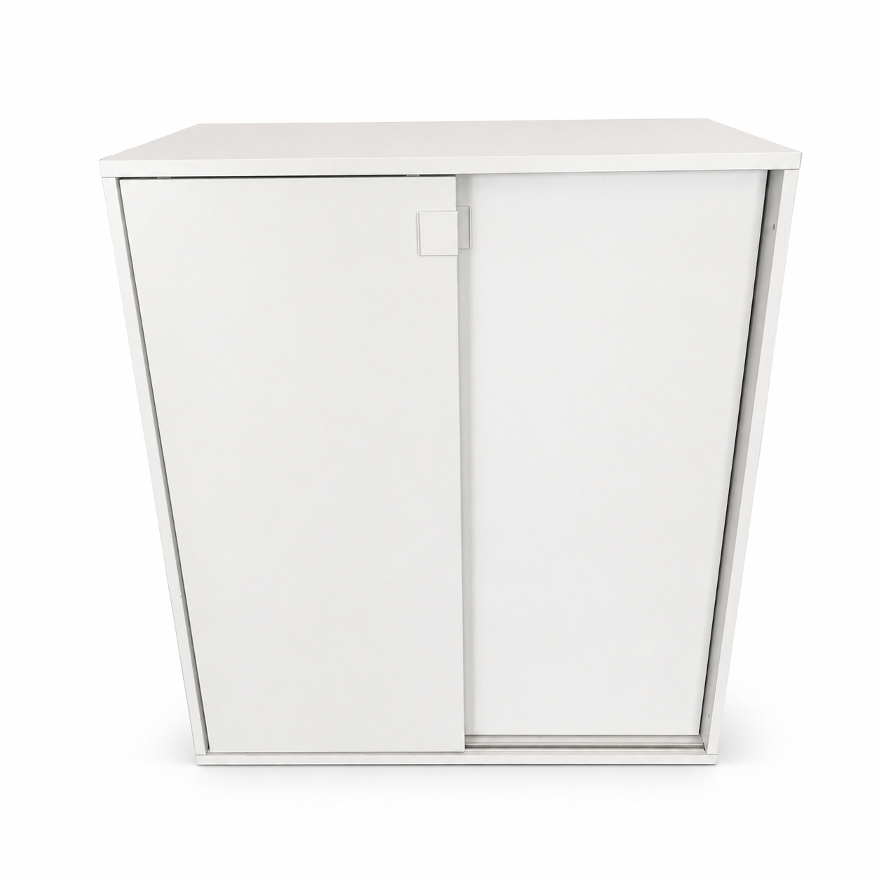 IKEA GALANT White Lockable Sliding-Door Office Cabinet | 160x45x120 cm