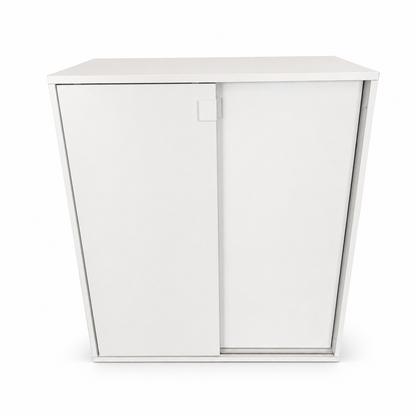 IKEA GALANT White Lockable Sliding-Door Office Cabinet | 160x45x120 cm